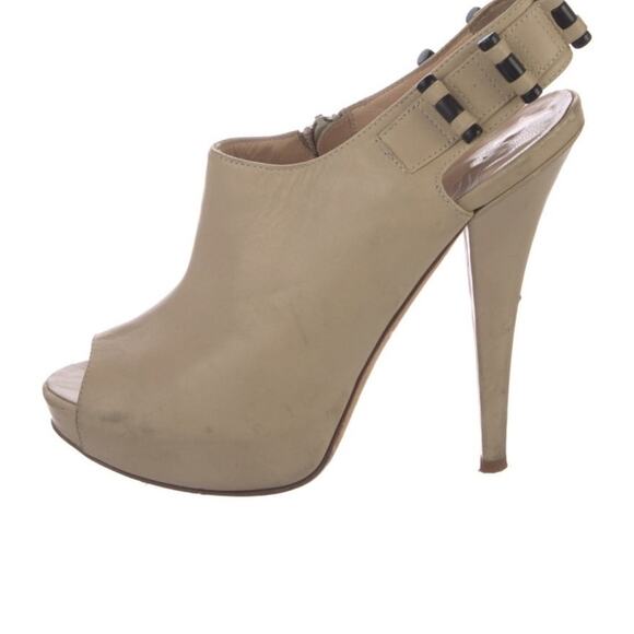 Alejandro Ingelmo Peep Toe Slingback Heels Shoes Women’s 7 - Picture 1 of 11